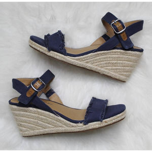 Lucky Brand Marceline Indigo Espadrille Wedge Sandal